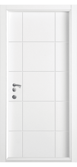 БРОНЕДВЕРИ Входные двери МОДЕЛЬ KA14 белый супермат